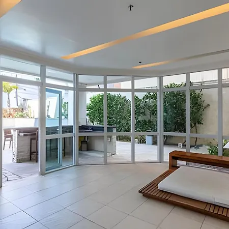 Confortável Flat, Edifício beira-mar com Piscina e hidro-3